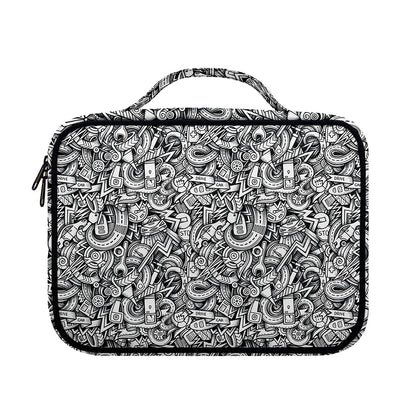 Cartoon Mechanic Pattern Print Briefcase Bible Bag