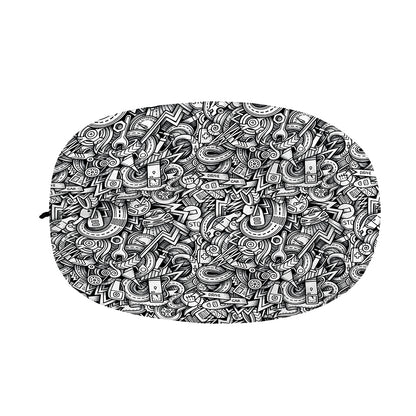 Cartoon Mechanic Pattern Print Car Side Mirror Covers