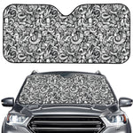 Cartoon Mechanic Pattern Print Car Windshield Sun Shade