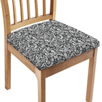Cartoon Mechanic Pattern Print Chair Cushion Cover
