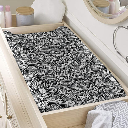 Cartoon Mechanic Pattern Print Changing Pad Cover