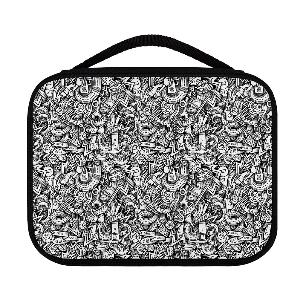 Cartoon Mechanic Pattern Print Classic Bible Case
