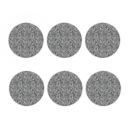 Cartoon Mechanic Pattern Print Coaster Set