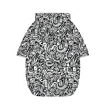 Cartoon Mechanic Pattern Print Dog Zip Up Hoodie