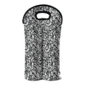 Cartoon Mechanic Pattern Print Double Neoprene Wine Tote