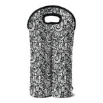 Cartoon Mechanic Pattern Print Double Neoprene Wine Tote