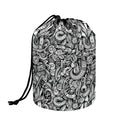 Cartoon Mechanic Pattern Print Drawstring Makeup Bag