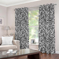 Cartoon Mechanic Pattern Print Extra Wide Grommet Curtains