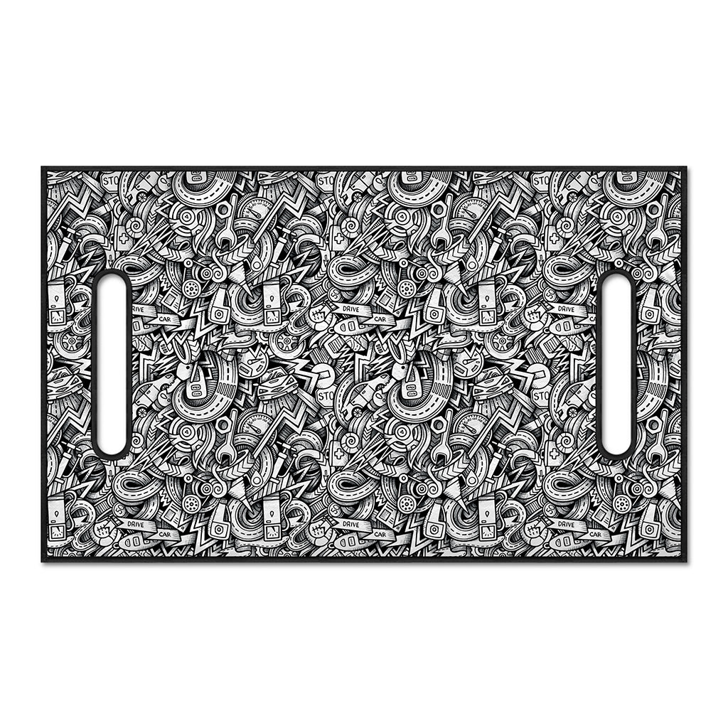 Cartoon Mechanic Pattern Print Golf Cart Seat Cover