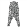 Cartoon Mechanic Pattern Print Hammer Pants