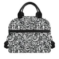 Cartoon Mechanic Pattern Print Insulated Lunch Bag