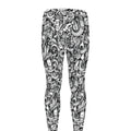 Cartoon Mechanic Pattern Print Men's Leggings