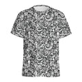 Cartoon Mechanic Pattern Print Men's Athletic T-Shirt