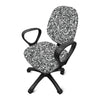 Cartoon Mechanic Pattern Print Office Chair Cover