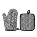 Cartoon Mechanic Pattern Print Oven Mitt And Pot Holder Set