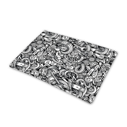 Cartoon Mechanic Pattern Print Pet Cooling Mat Cover