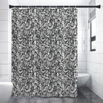 Cartoon Mechanic Pattern Print Premium Shower Curtain