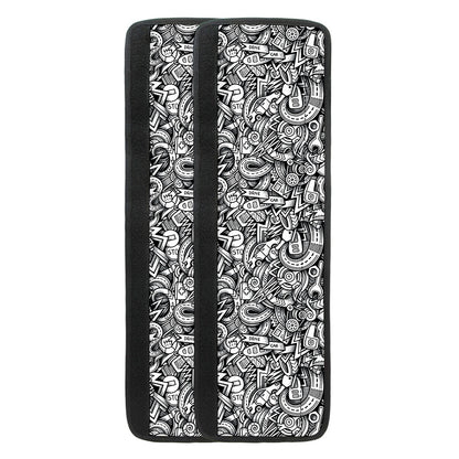Cartoon Mechanic Pattern Print Refrigerator Handle Covers
