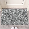 Cartoon Mechanic Pattern Print Rubber Doormat