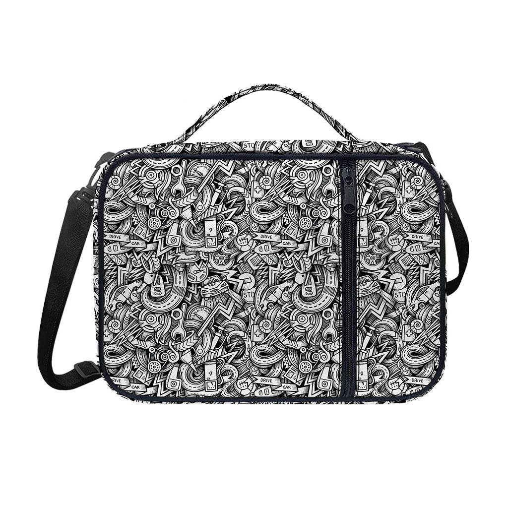 Cartoon Mechanic Pattern Print Shoulder Strap Bible Bag