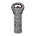 Cartoon Mechanic Pattern Print Single Neoprene Wine Tote
