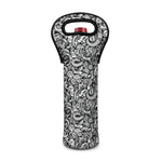 Cartoon Mechanic Pattern Print Single Neoprene Wine Tote