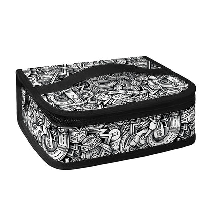 Cartoon Mechanic Pattern Print Small Lunch Bag