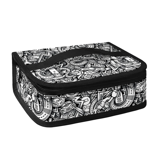 Cartoon Mechanic Pattern Print Small Lunch Bag