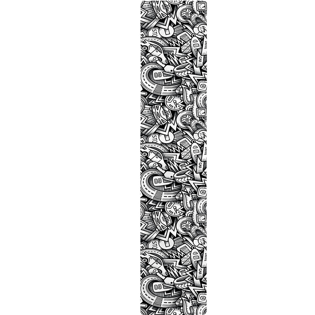 Cartoon Mechanic Pattern Print Table Runner