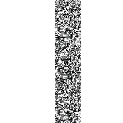 Cartoon Mechanic Pattern Print Table Runner
