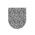 Cartoon Mechanic Pattern Print Toilet Lid Cover