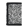 Cartoon Mechanic Pattern Print Trifold Wallet