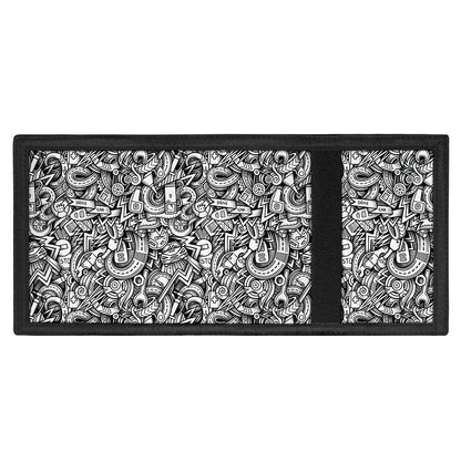 Cartoon Mechanic Pattern Print Trifold Wallet