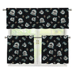 Cartoon Mummy Pattern Print 3 Piece Kitchen Curtains