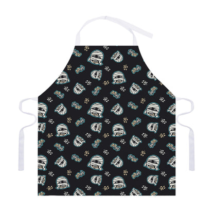 Cartoon Mummy Pattern Print Adjustable Apron
