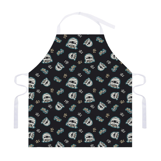 Cartoon Mummy Pattern Print Adjustable Apron