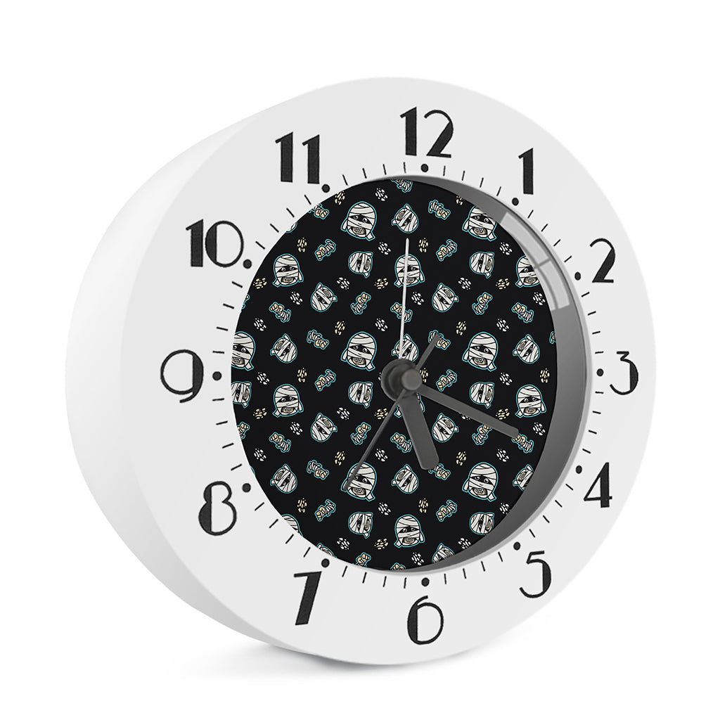 Cartoon Mummy Pattern Print Alarm Clock