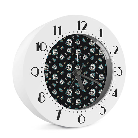 Cartoon Mummy Pattern Print Alarm Clock
