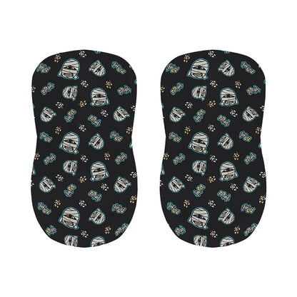 Cartoon Mummy Pattern Print Bar Stool Covers