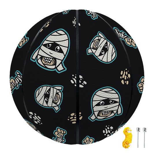 Cartoon Mummy Pattern Print Basketball