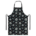Cartoon Mummy Pattern Print Bib Apron With Pocket