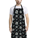 Cartoon Mummy Pattern Print Bib Apron With Pocket