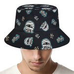 Cartoon Mummy Pattern Print Bucket Hat