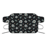 Cartoon Mummy Pattern Print Car Windshield Snow Cover