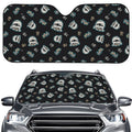 Cartoon Mummy Pattern Print Car Windshield Sun Shade