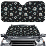 Cartoon Mummy Pattern Print Car Windshield Sun Shade