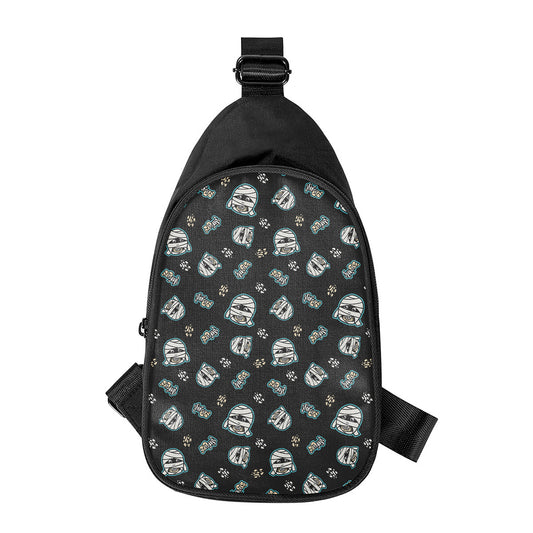 Cartoon Mummy Pattern Print Chest Bag