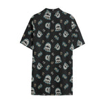 Cartoon Mummy Pattern Print Cotton Hawaiian Shirt