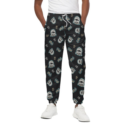 Cartoon Mummy Pattern Print Cotton Pants