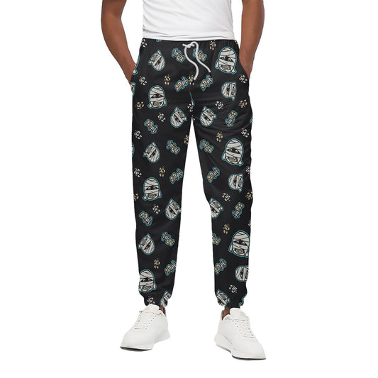 Cartoon Mummy Pattern Print Cotton Pants